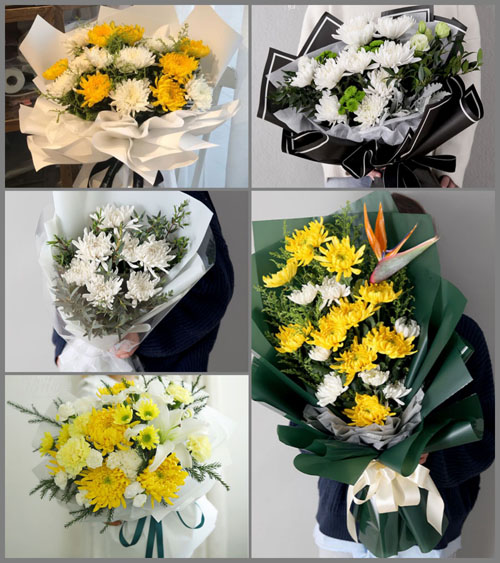 河南商丘梁园区王楼乡白事花束代送